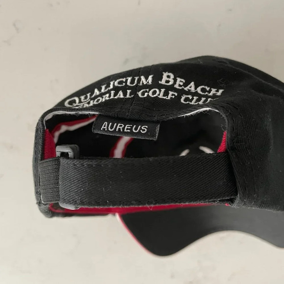 Aureus Embroidered Adjustable Cotton Golf Cap Canada Flag Blk Wht Grey Sz OS - Picture 7 of 9